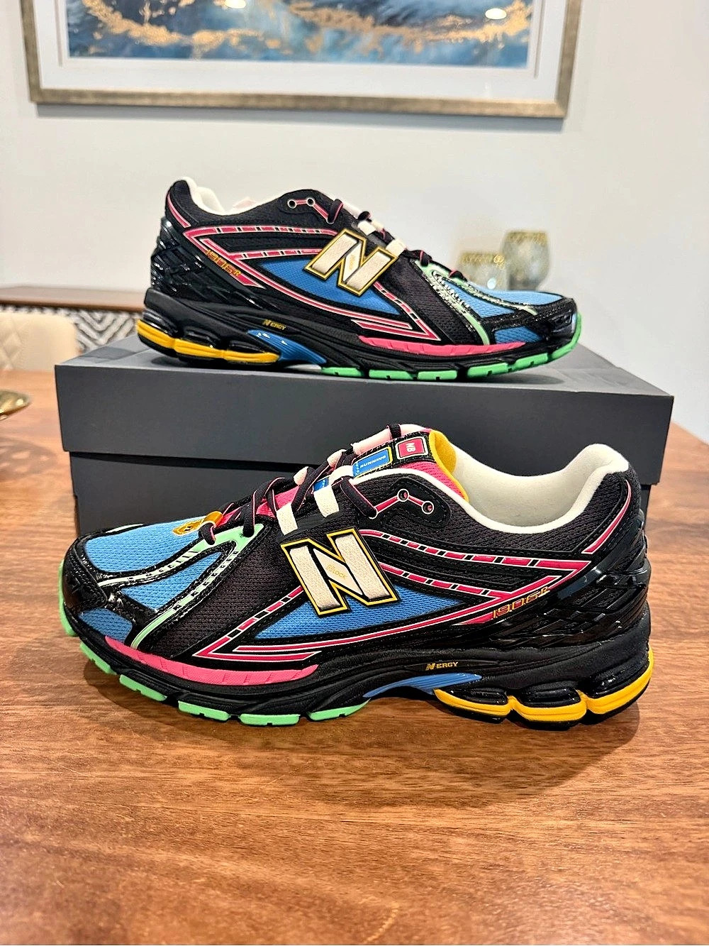 New Balance 1906R Athletic Sneakers-Black/White/Multicolor- Size 10.5M/12W BNIB